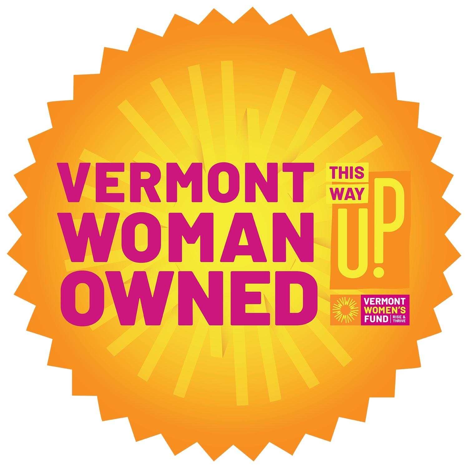 This Way Up VT Woman Owned Badge