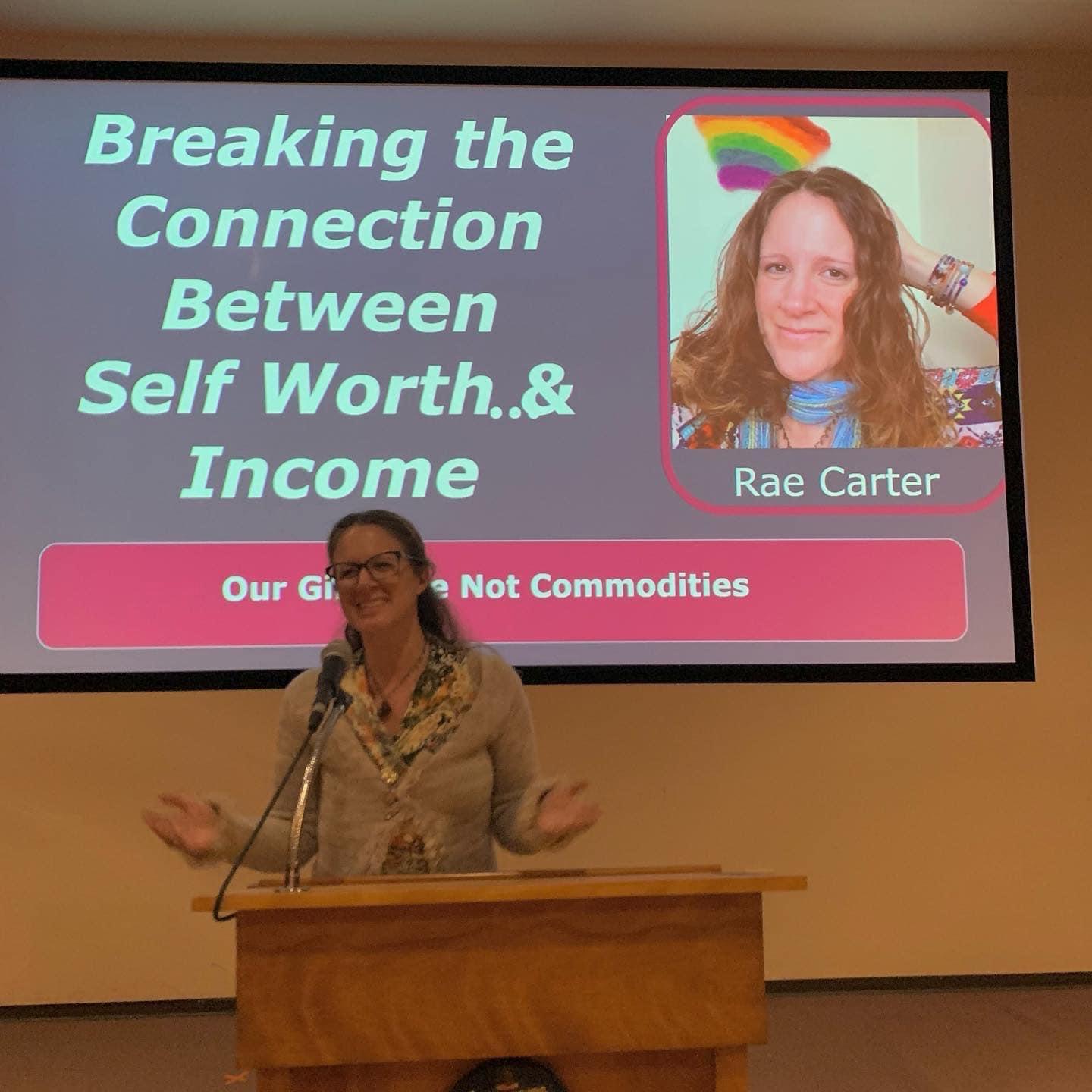 Rae Carter, a dynamic Vermont public speaker and storyteller